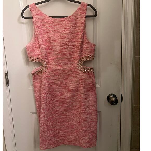 Lilly Pulitzer Dresses & Skirts - Lilly Pulitzer Catie Shift Pink Tropics Resort Boucle Dress Sz 10 Fairy sparkle
